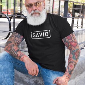 Straight Outta Savio T-paita musta