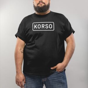 KORSO t-paita 6-8XL ainoastaan mustana