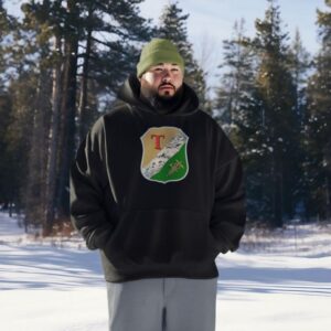 -verbose Tampere vanha vaakuna Huppari 6-8XL ainoastaan mustana