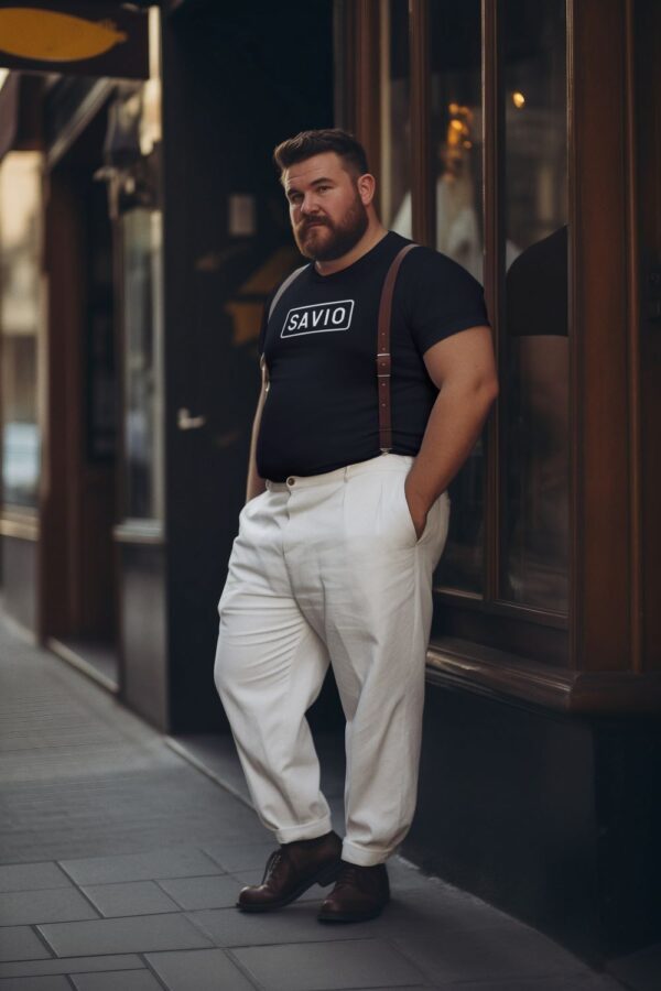 SAVIO t-paita 6-8XL Musta