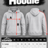Hoodie storleks guide Korso huppari
