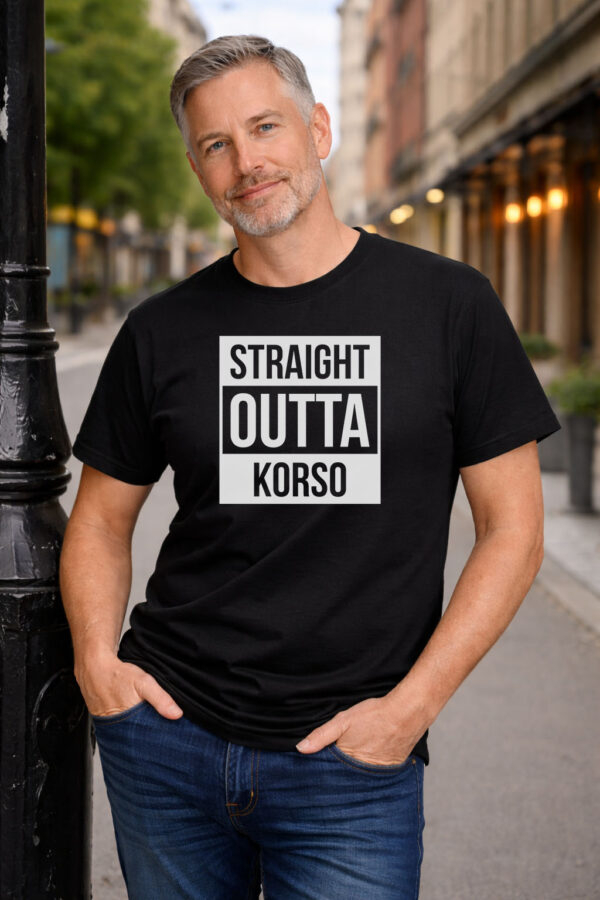 Straight outta Korso tshirt black Straight Outta Korso T-paita