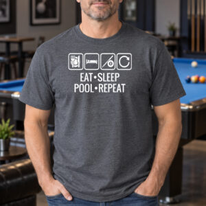 Eat Sleep Pool Repeat T-paita – unisex