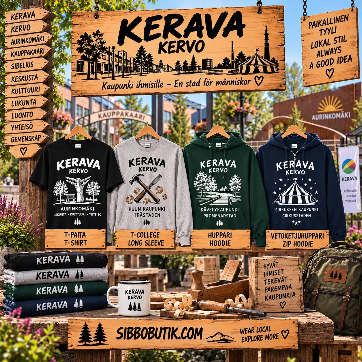 I Love Kerava. Sydän T paita