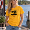 sipoon susi t shirt gold Sipoon susi T-paita Sipoon vaakunan susipainatuksella