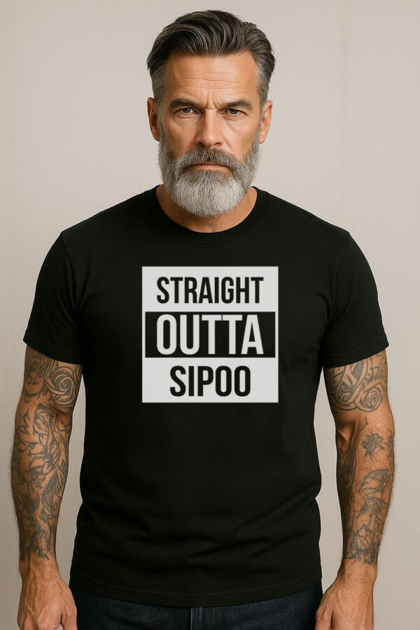 straight outta sipoo svart tshirt Straight Outta Sipoo T-paita